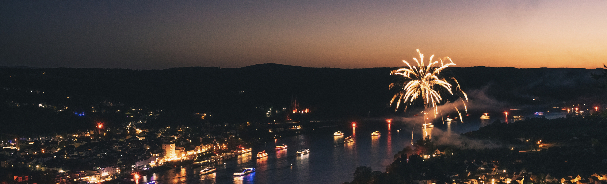 Rhein in Flammen in Bonn, Deutschland