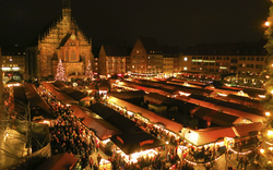 Weihnachtsmarkt in Nürnberg, Deutschland