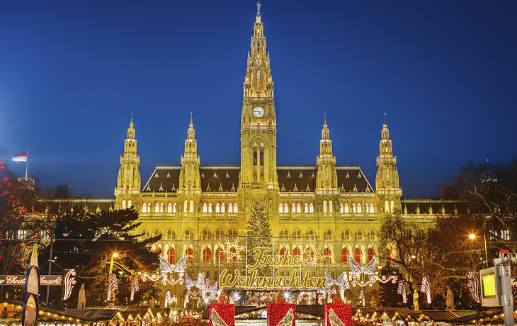 Der Weihnachtsmarkt in Wien, Oesterreich