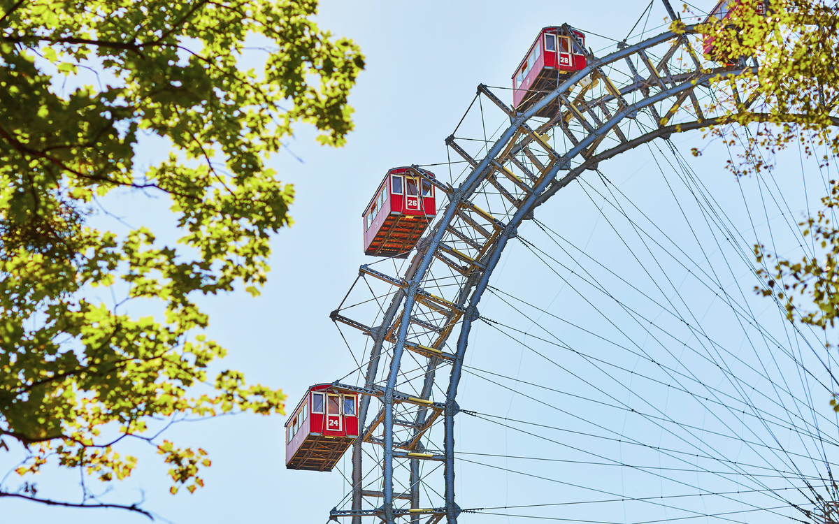 Riesenrad im Prater in Wien, Österreich