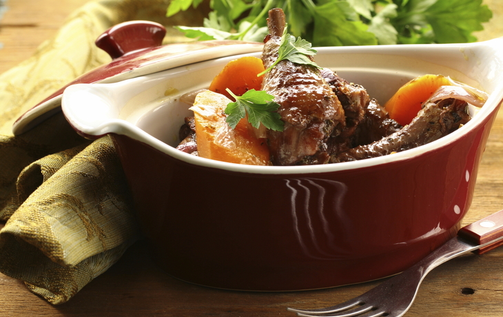 Französisches Coq au Vin