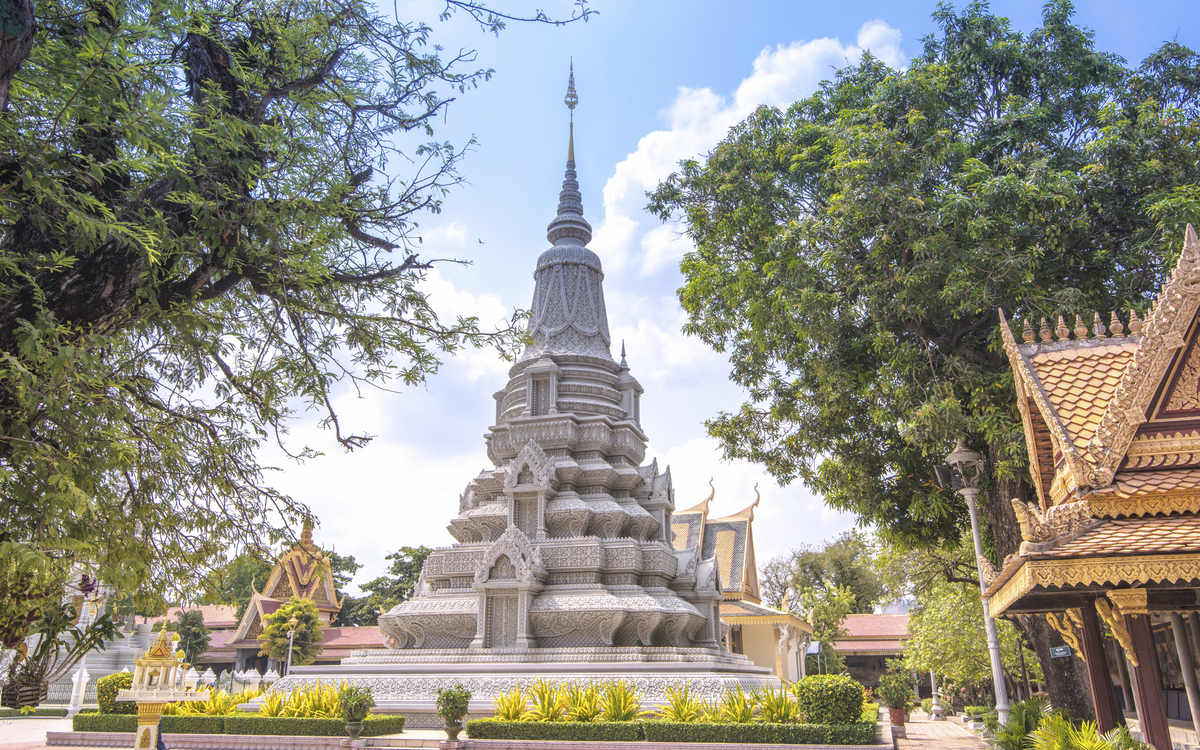 Silberpagode in Phnom Penh, Kambodscha