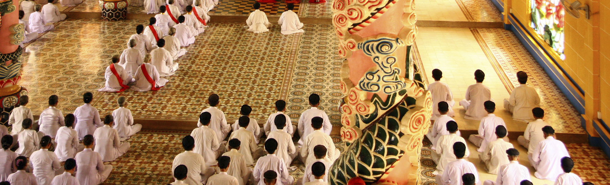 Cao Dai Tempel in der Tay Ninh Provinz, Vietnam