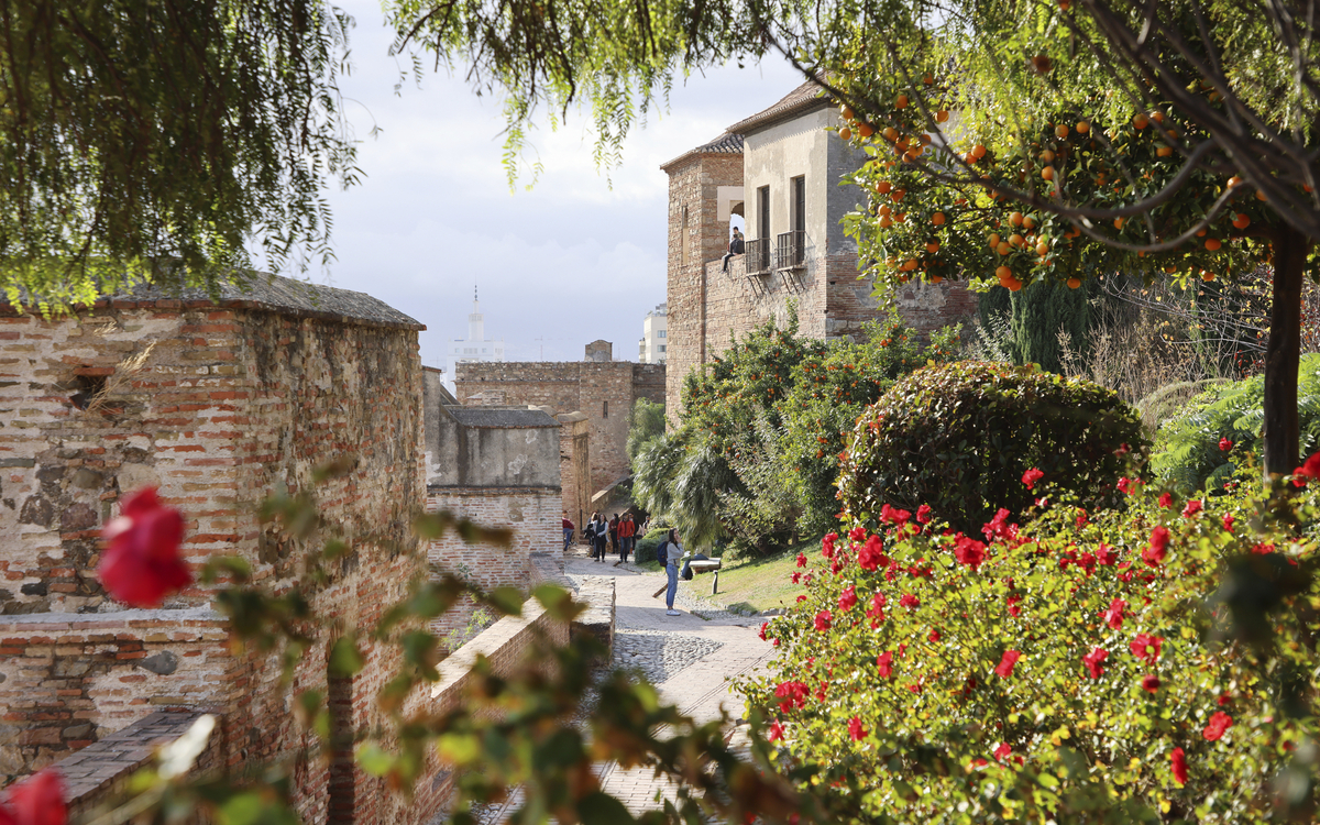 Malaga, Aussicht von der Alcazaba Festung, Spanien