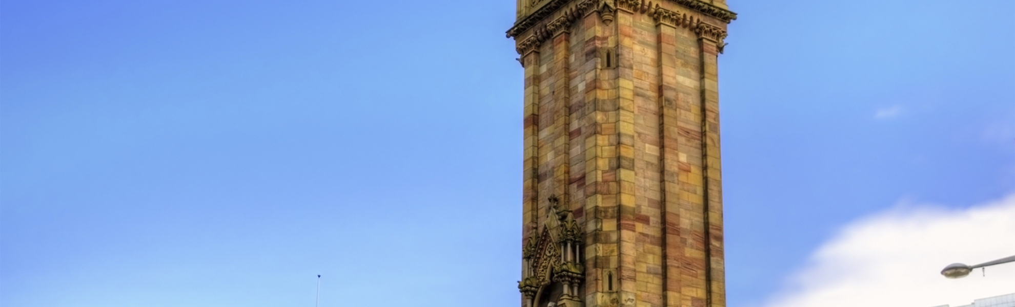 Der Albert Memorial Clock Tower in Belfast, Irland
