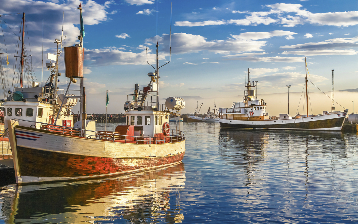 Hafen von Husavik, Island