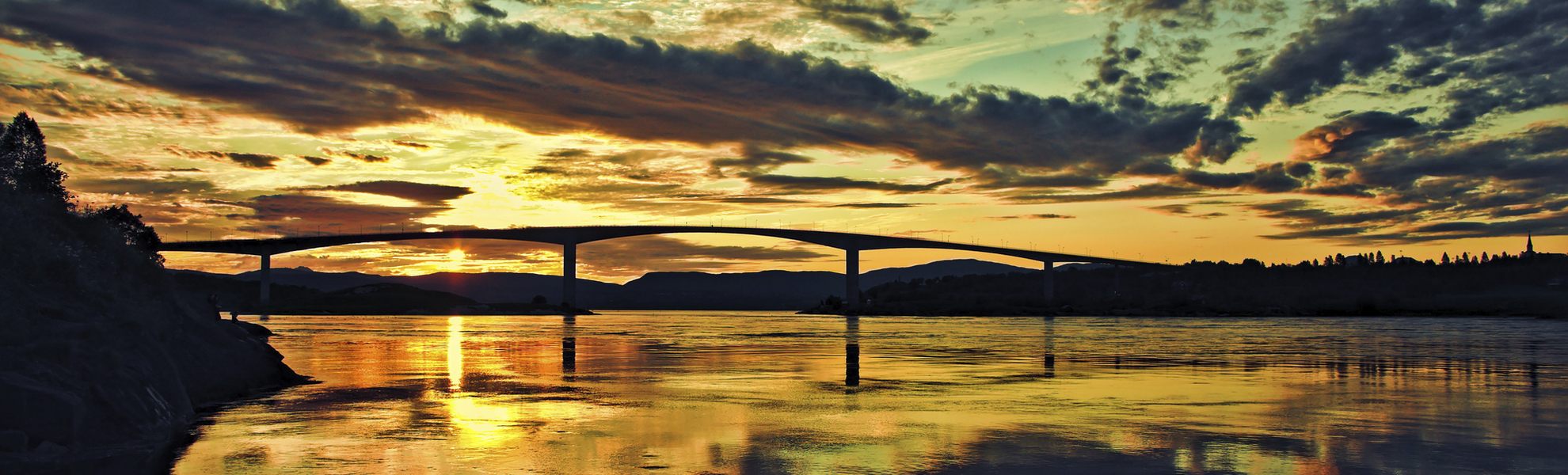 Saltstraumen Brücke in Bodo, Norwegen