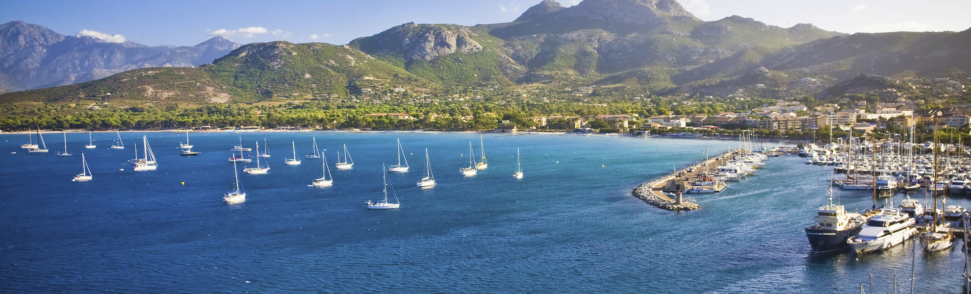 Hafen von Calvi auf der Insel Korsika, Frankreich