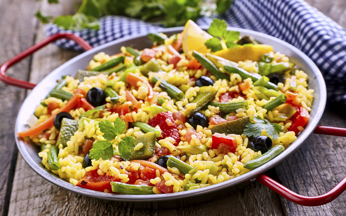 traditionelle Paella aus Spanien