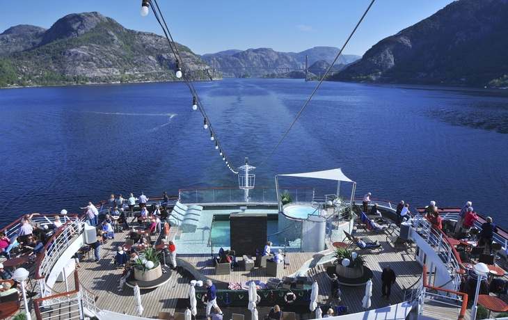 MS Amadea im Lysefjord, Norwegen