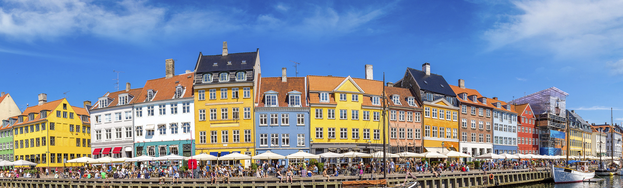 Nyhavn in Kopenhagen, Dänemark