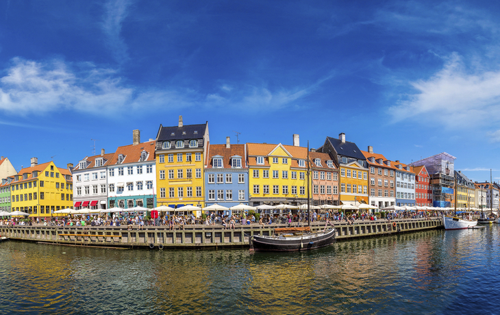 Nyhavn in Kopenhagen, Dänemark