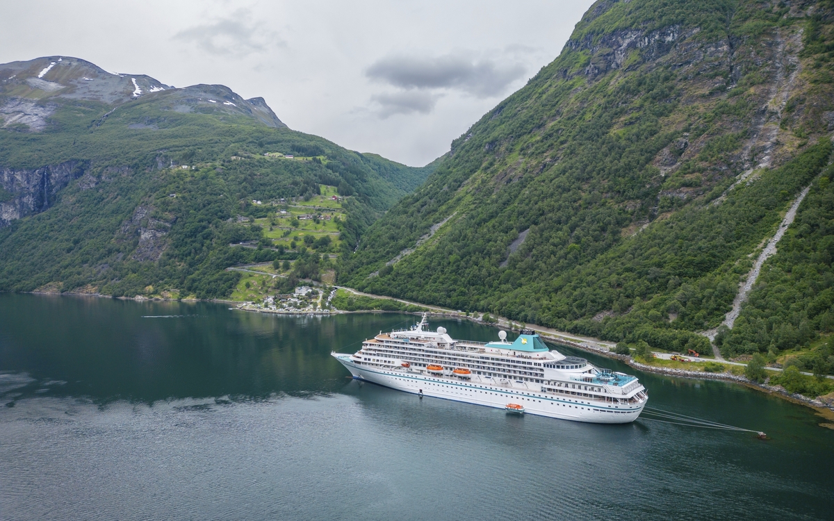 MS Amera im Geirangerfjord