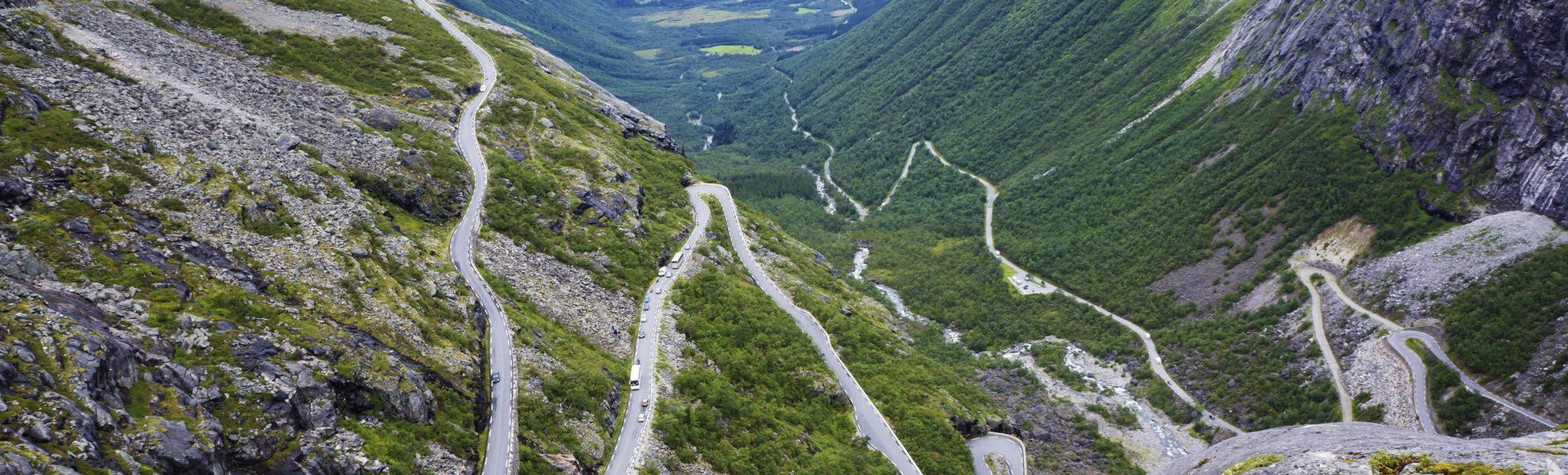 Bergstraße Trollstigen in Andalsnes, Norwegen