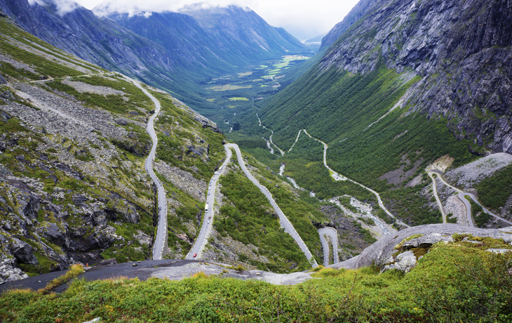 Bergstraße Trollstigen in Andalsnes, Norwegen
