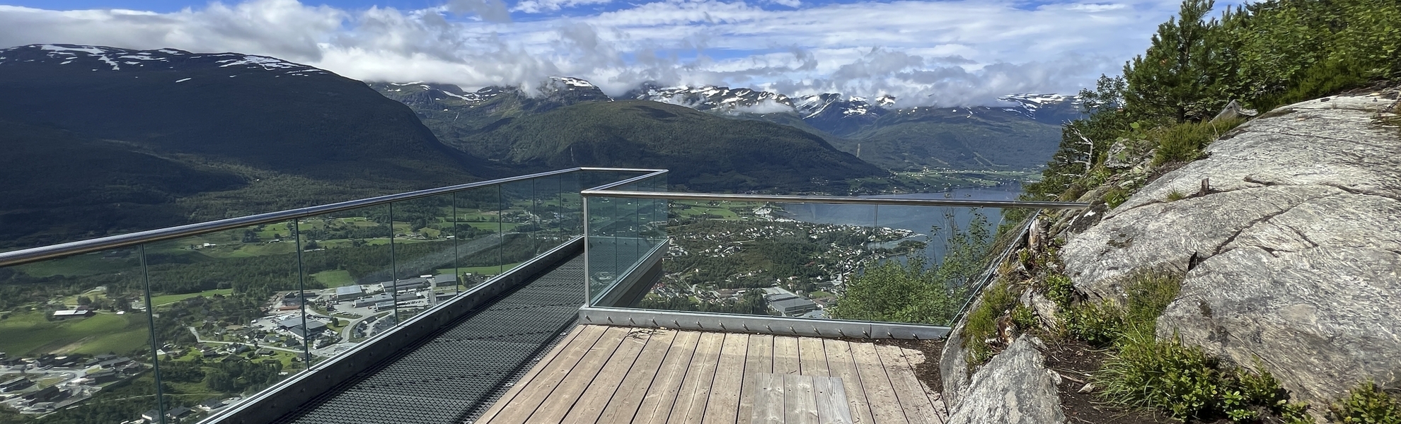 Sandane, Aussichtsplattform