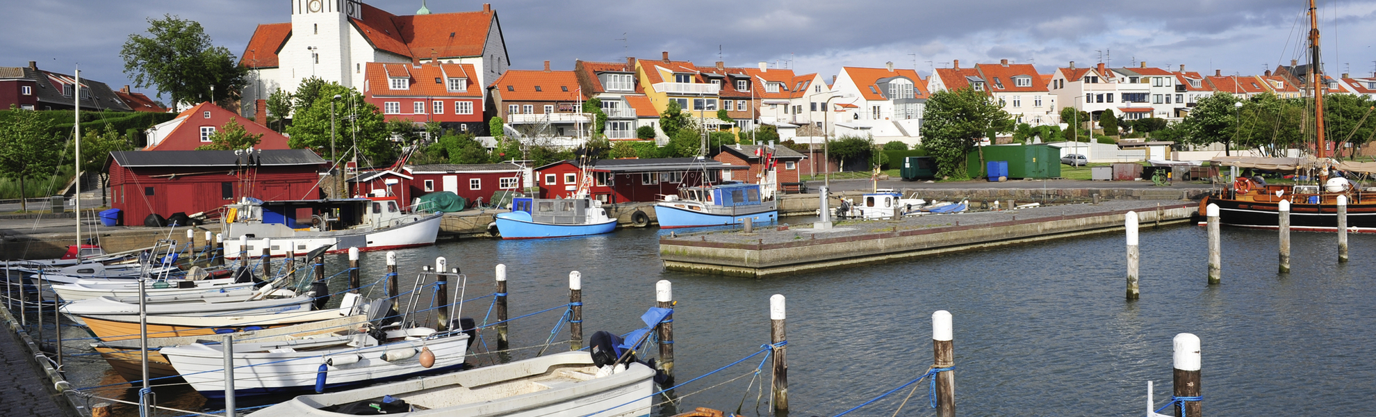 Hafen von Ronne auf Bornholm, Dänemark