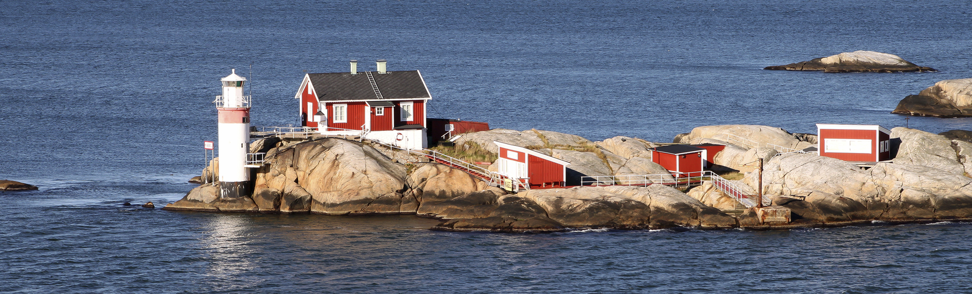 Rocky Island Leuchtturm in Göteborg, Schweden