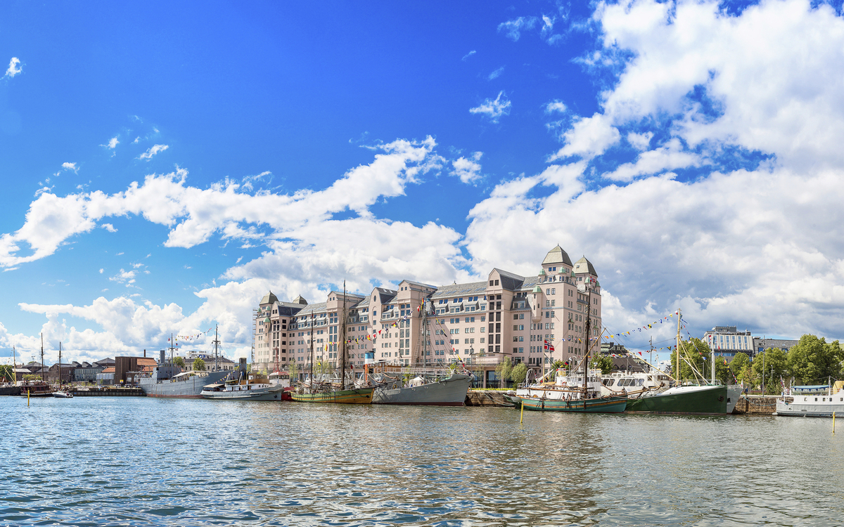 Hafen in Oslo, Norwegen