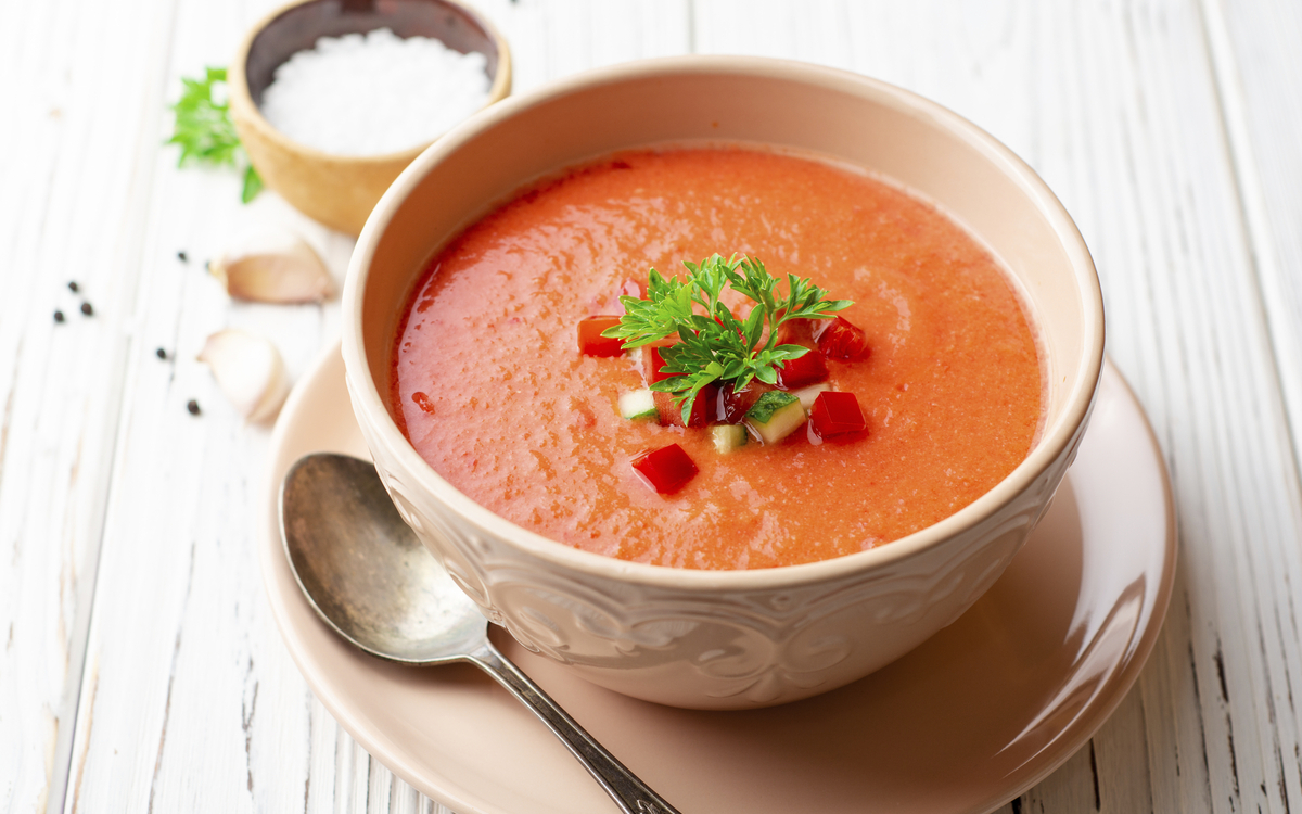 Gazpacho Tomatensuppe aus Spanien