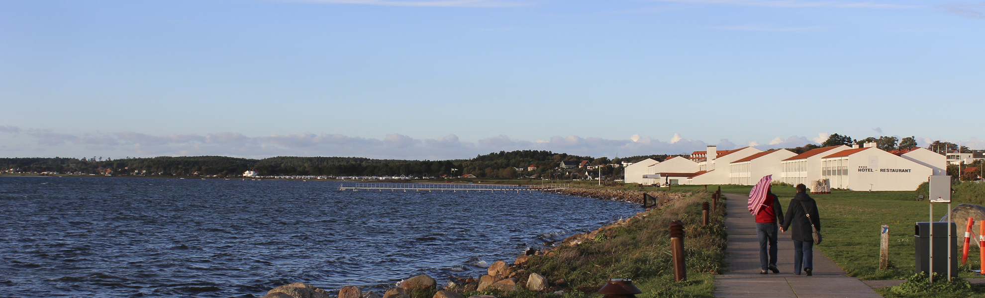 Spazieren in Ebeltoft, Daenemark