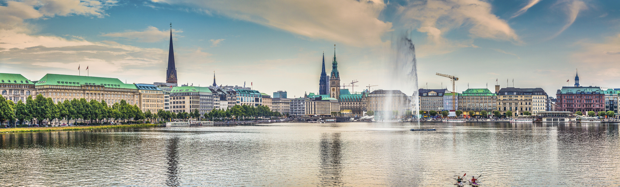 Binnenalster in Hamburg, Deutschland
