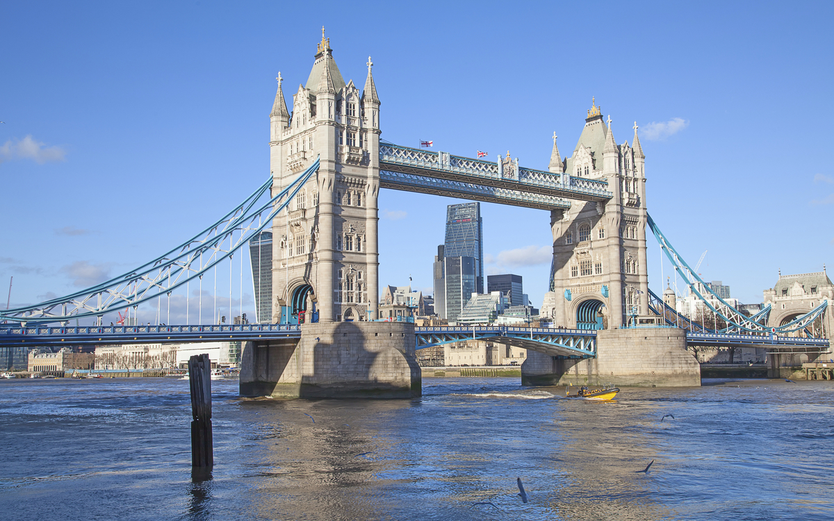 Tower Bridge in London, England