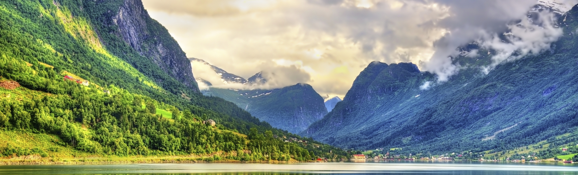 Panorama vom Nordfjord, Norwegen