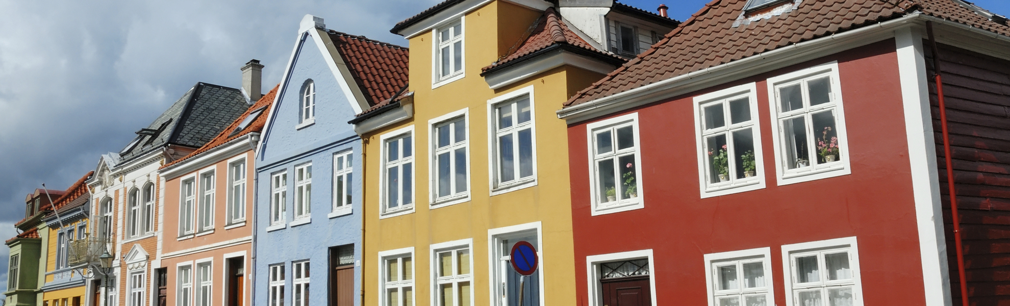 Bunte Haeuser in Bergen, Norwegen