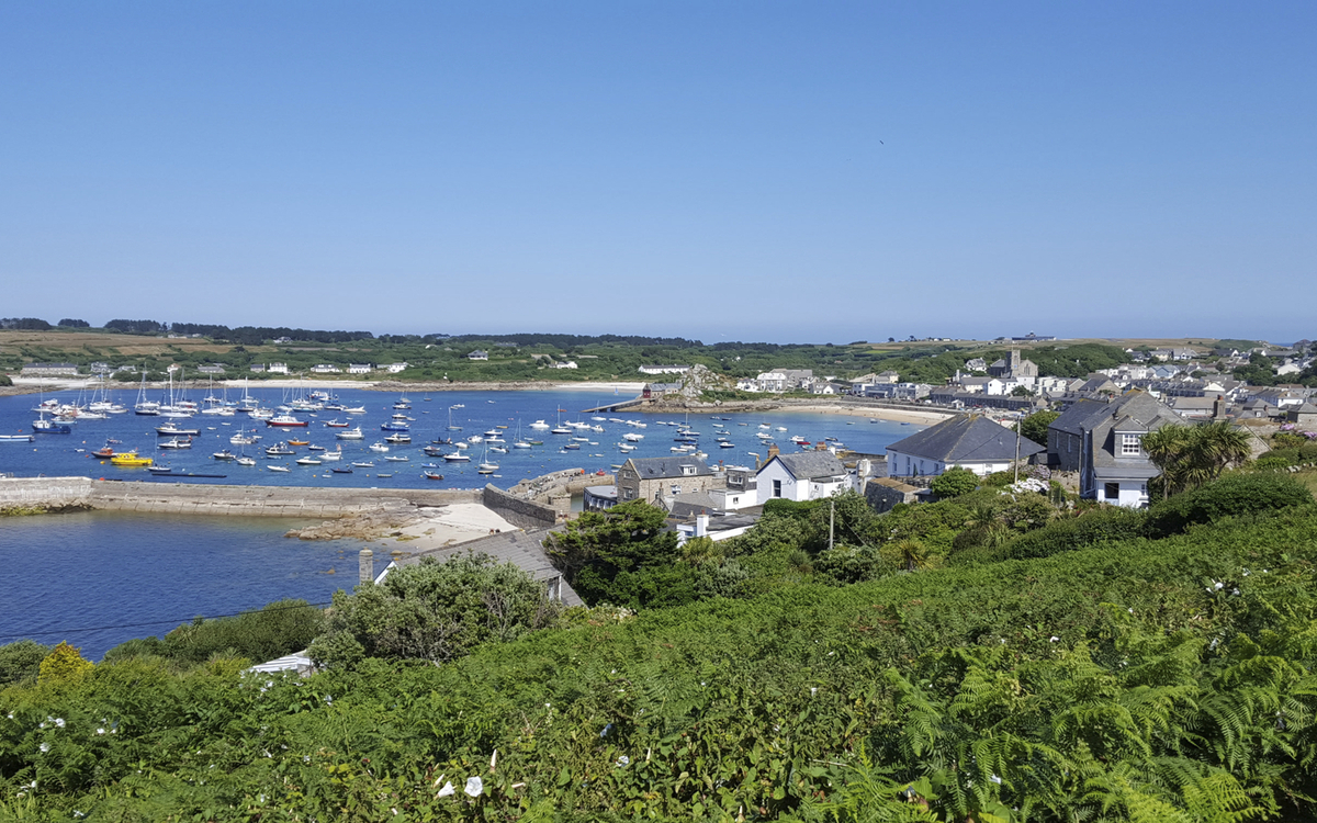 Hafen von Hugh Town, St. Mary's, Scilly-Inseln
