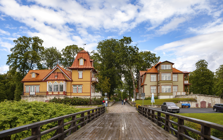 Häuser in Kuressaare auf Saaremaa, Estland
