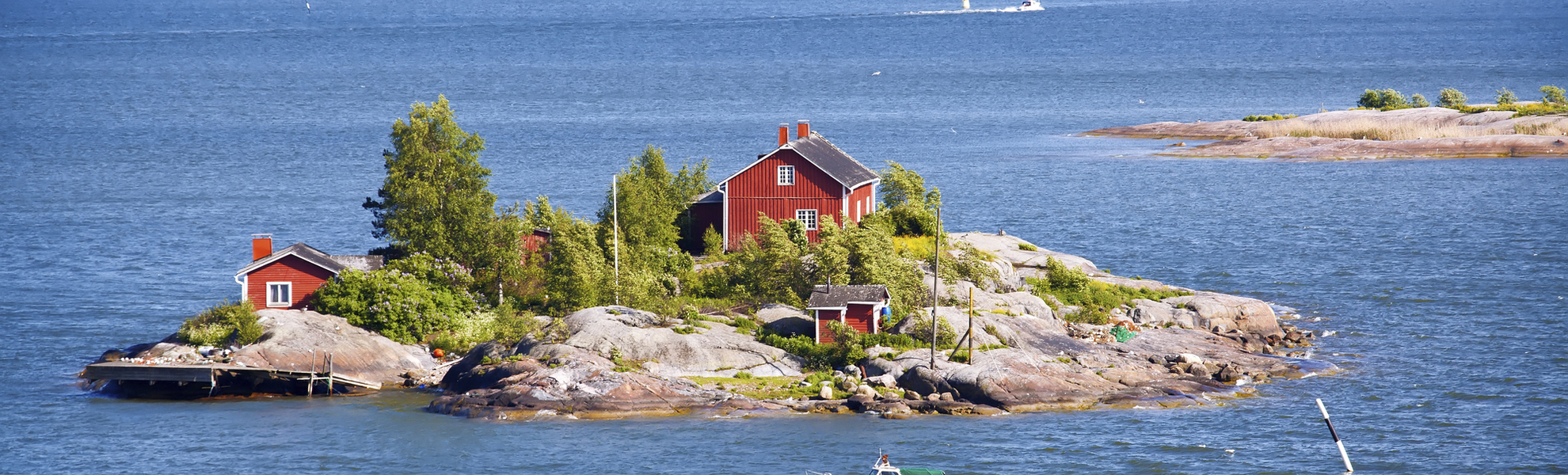 Kleine felsige Insel 