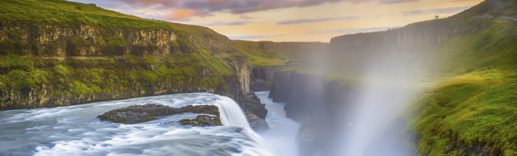 Der Gullfoss Wasserfall, Island