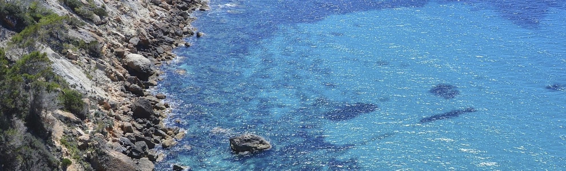 Küste von Ibiza, Spanien