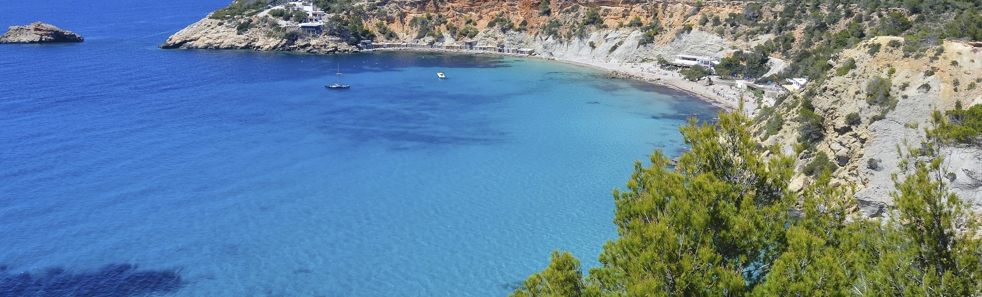 Cala de Hort Strand, Ibiza Spanien
