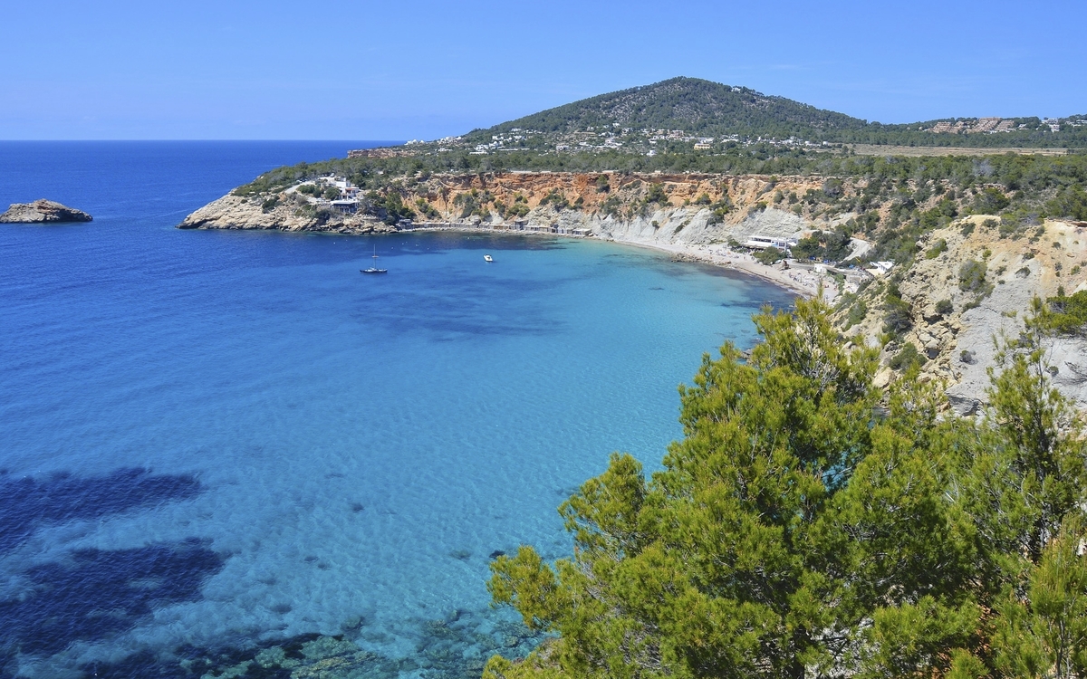 Cala de Hort Strand, Ibiza Spanien