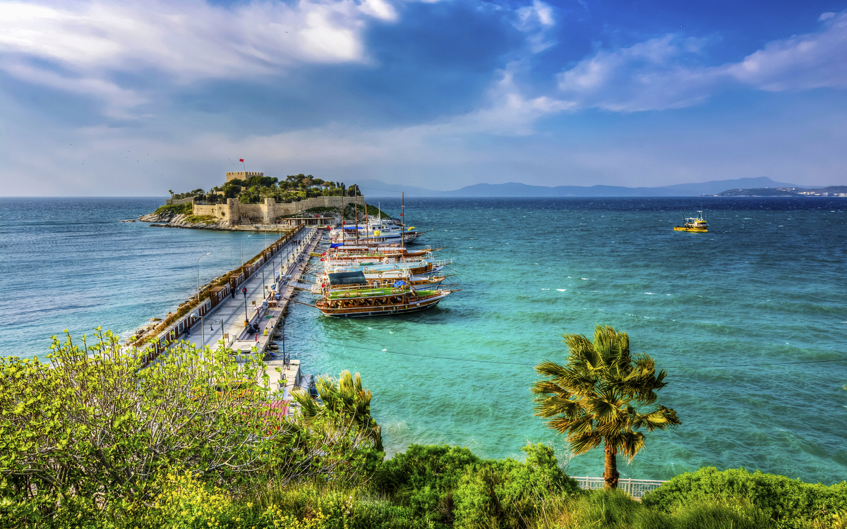 Pigeon Insel in Kusadasi, Spanien