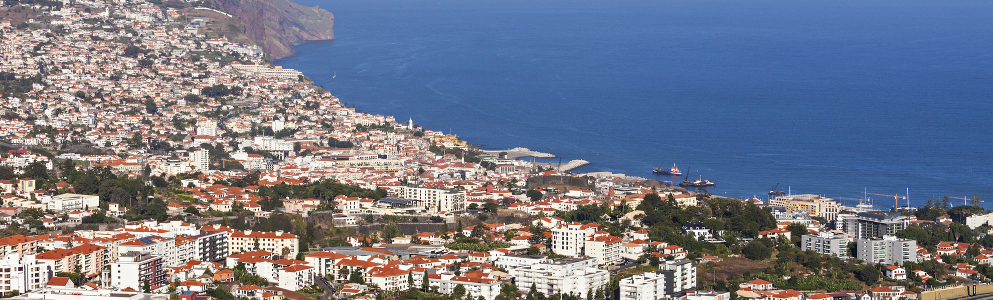 Blick auf die Stadt Funchal, Madeira, Portugal