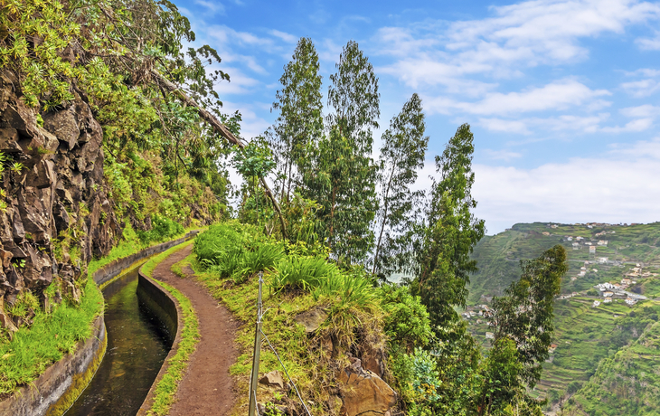 Wanderweg in Maeira, Portugal