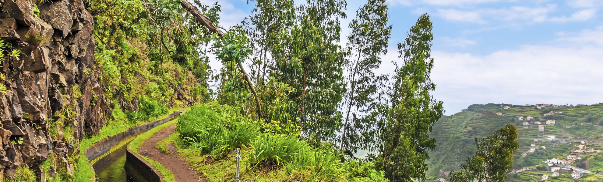 Wanderweg in Maeira, Portugal