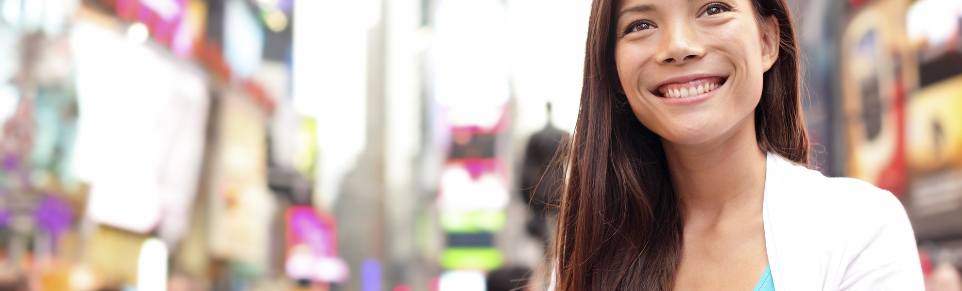 Frau beim Shopping in New York, USA