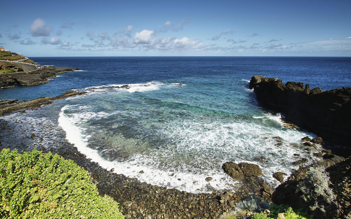 Bucht Charco Azul der Insel La Palma, Spanien