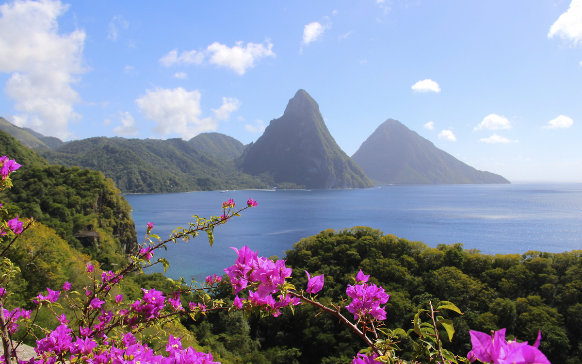 Pitons Management Area im Südwesten von St. Lucia, Karibik
