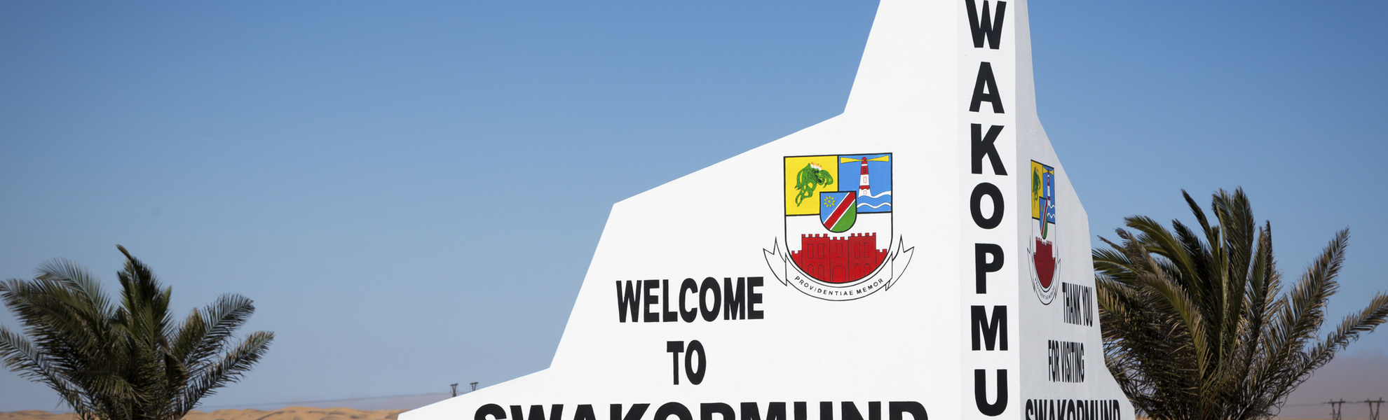 Stadtschild Swakopmund, Namibia