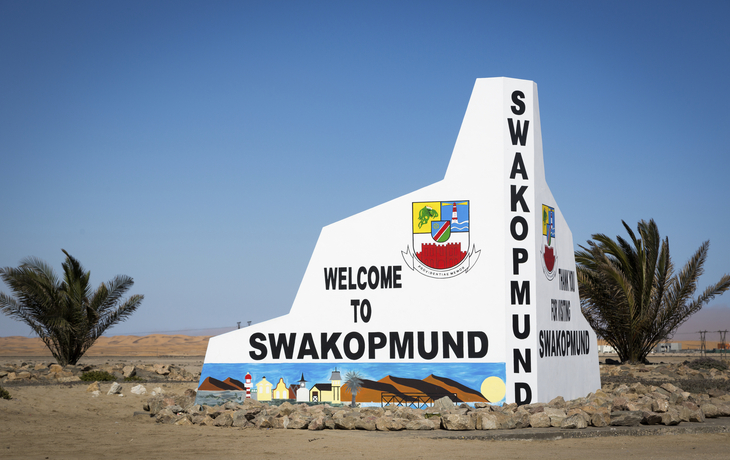 Stadtschild Swakopmund, Namibia