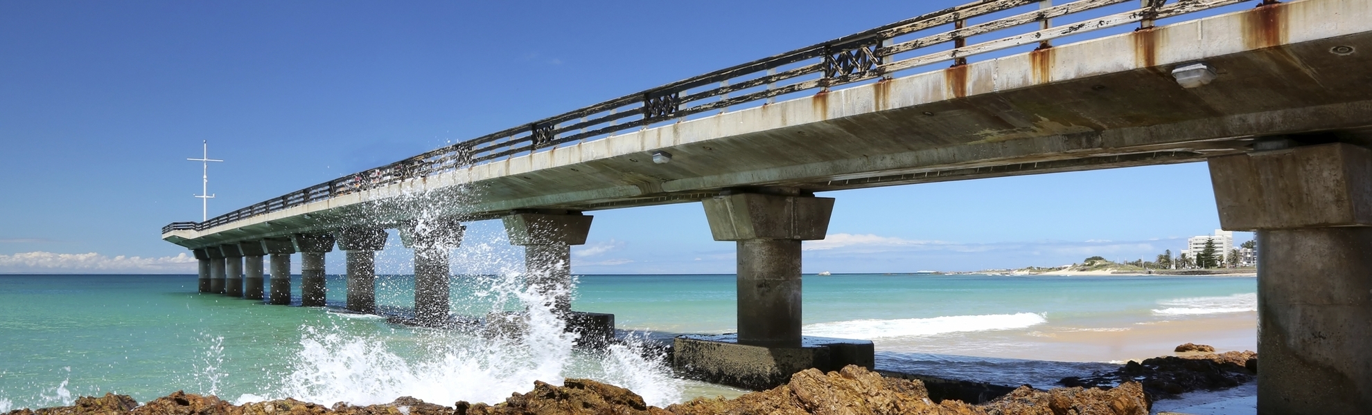Seebrücke in Port Elizabeth, Südafrika
