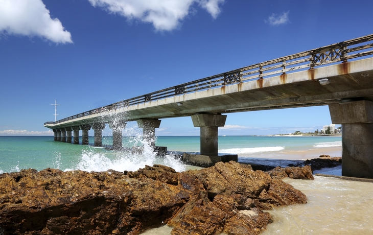 Seebrücke in Port Elizabeth, Südafrika