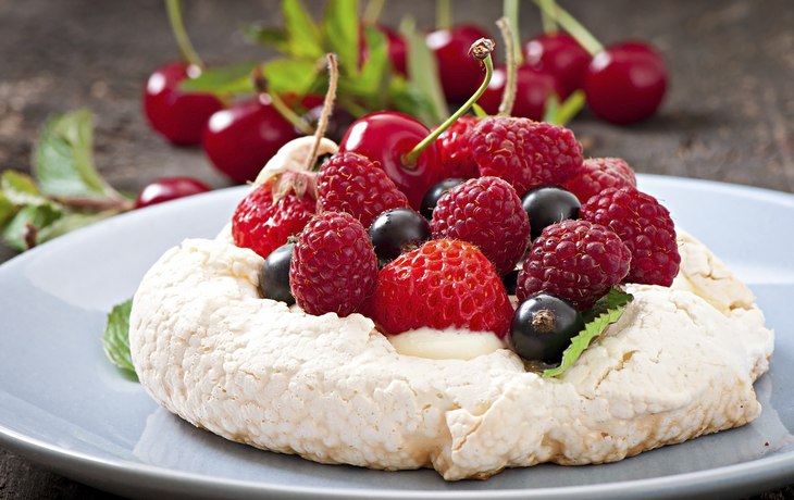 Pavlova Kuchen aus Australien