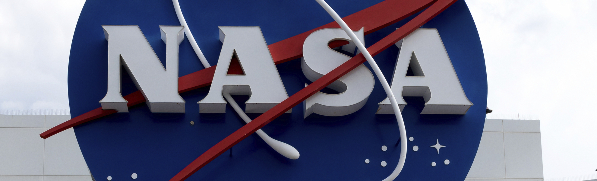 NASA Logo am Kennedy Space Center, USA