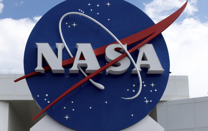NASA Logo am Kennedy Space Center, USA